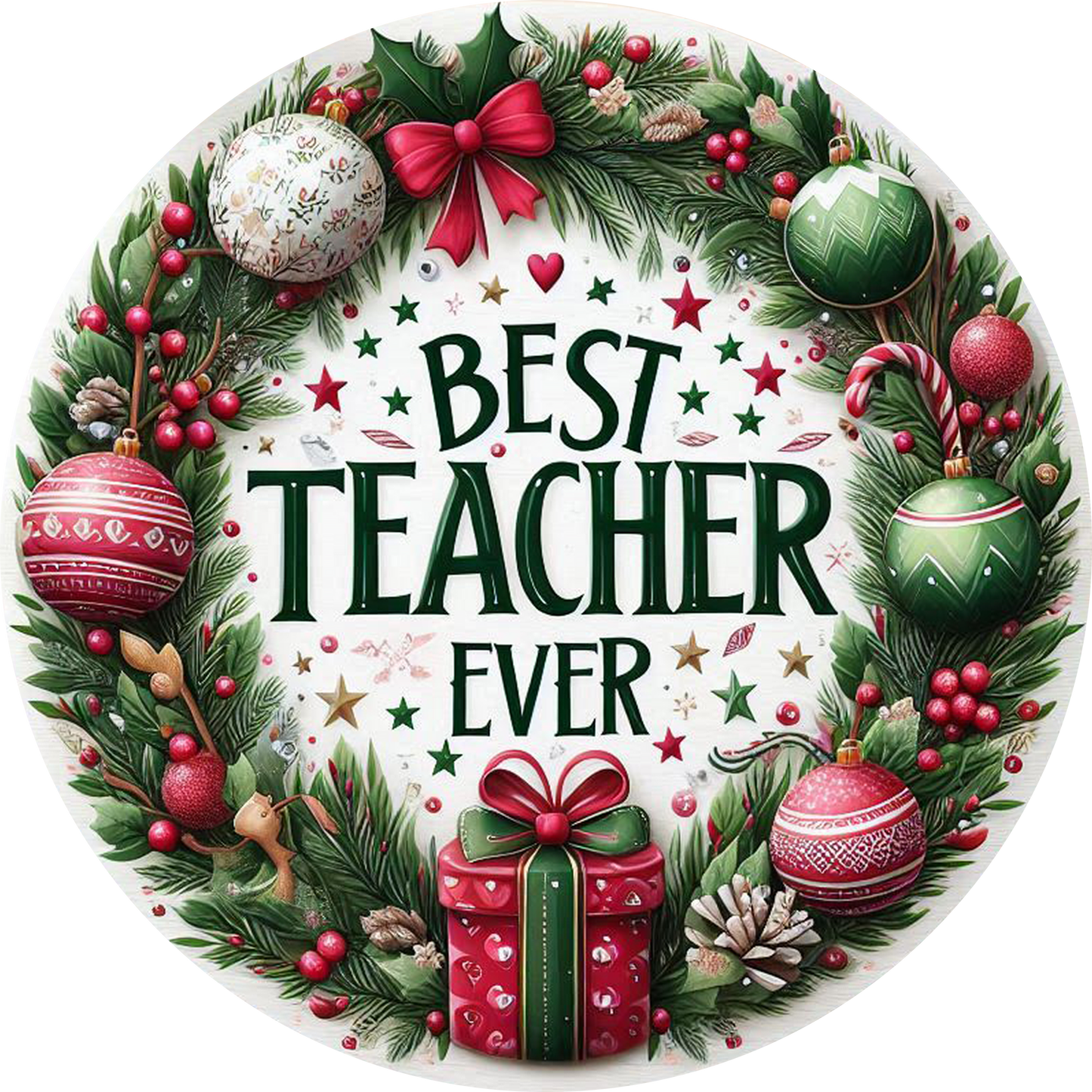 Porcelain Ornament, 3", Single Sided - Misc