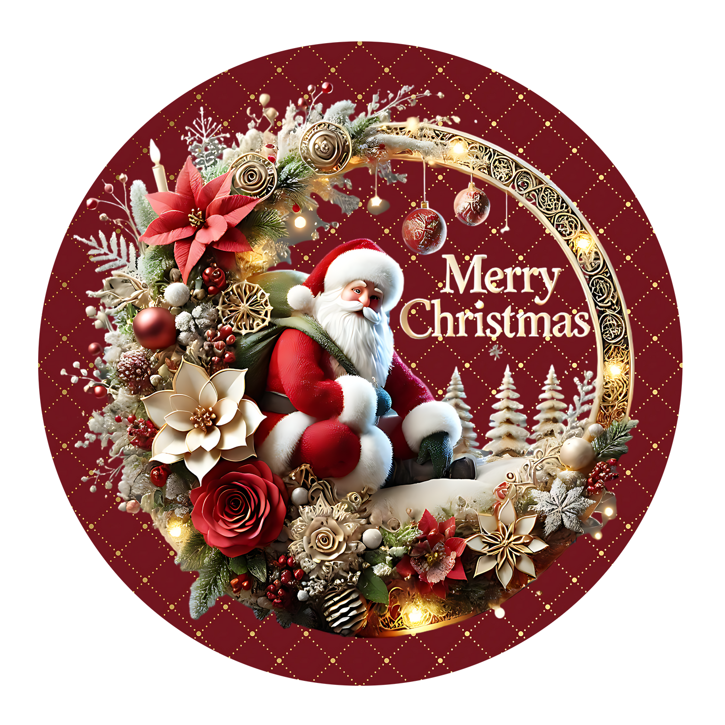 Porcelain Ornament, 3", Single Sided - Misc