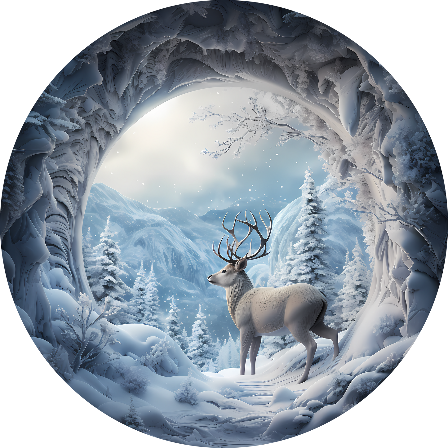 Porcelain Ornament, 3", Single Sided - Misc