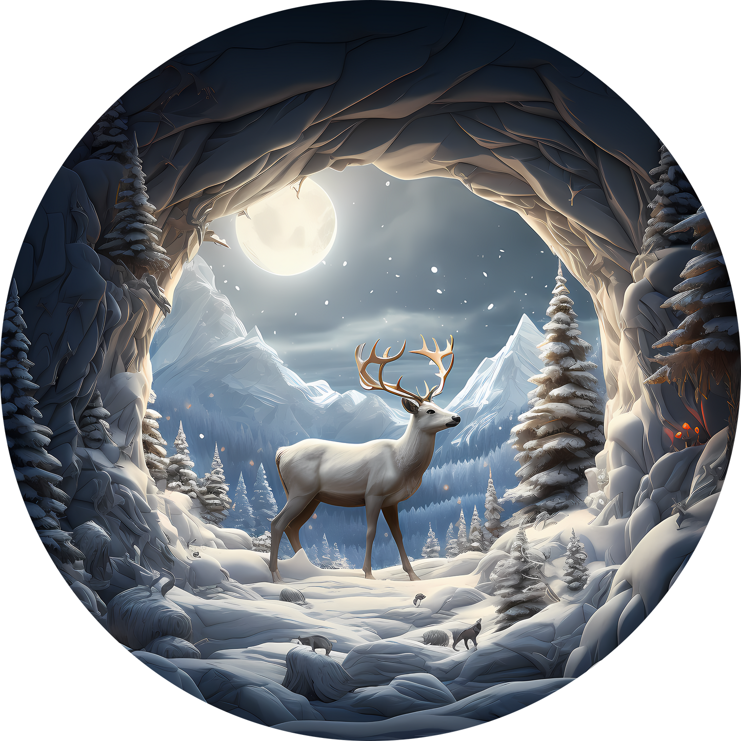 Porcelain Ornament, 3", Single Sided - Misc