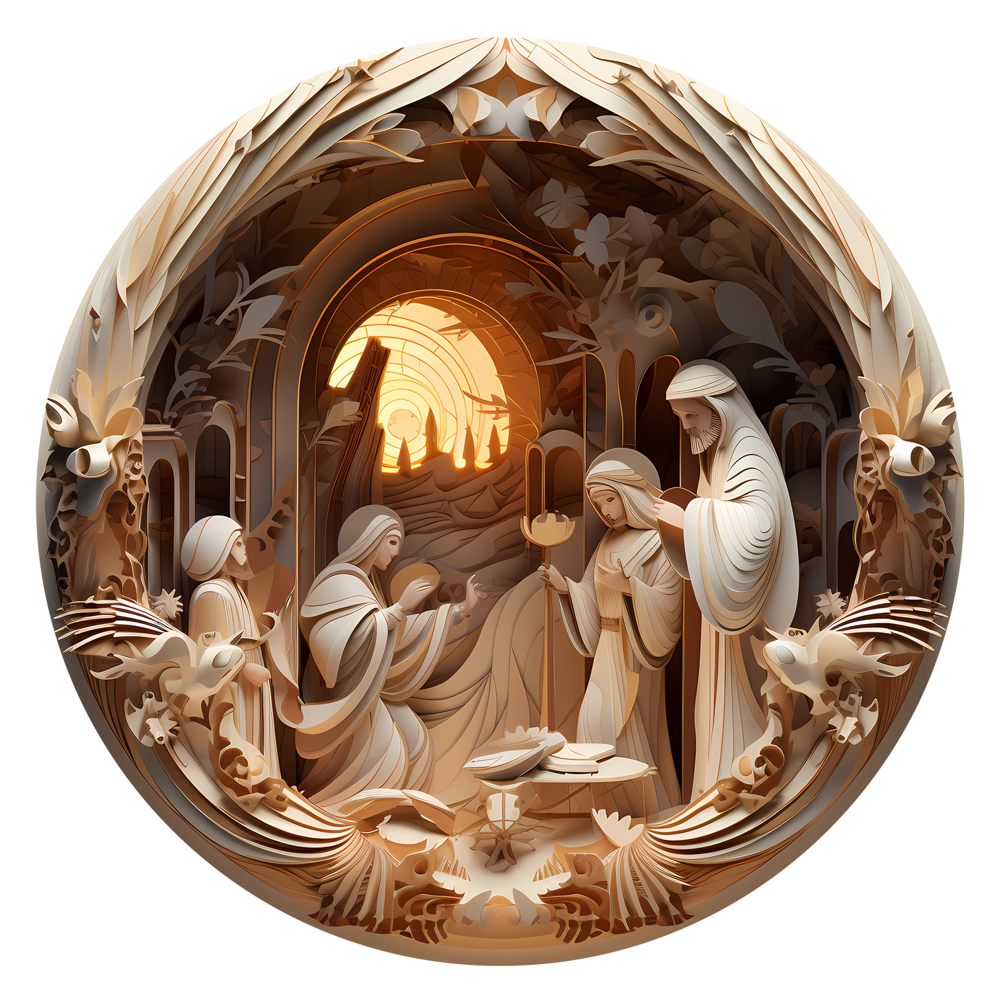 Dual Sided Christmas Ornament