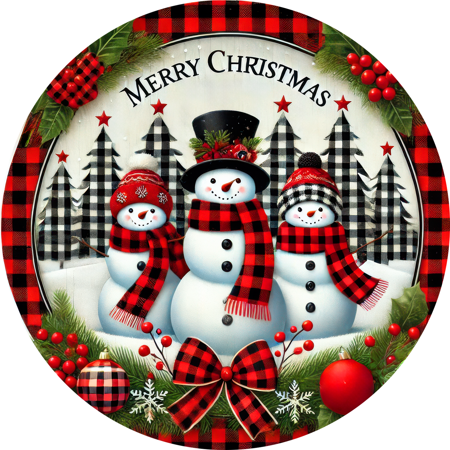 Dual Sided Christmas Ornament