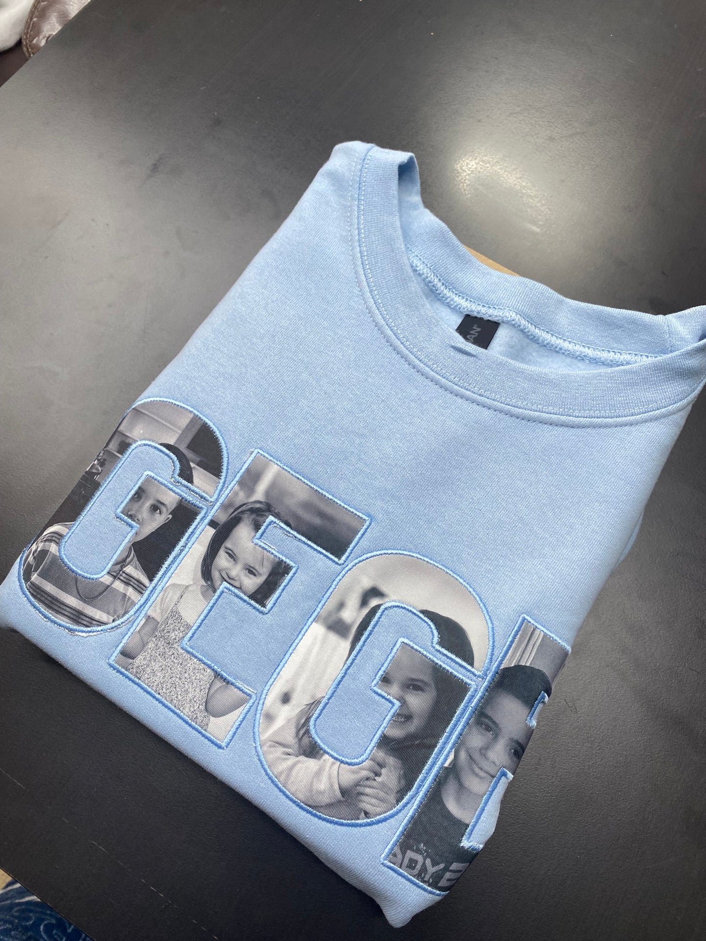 Custom Embroidered & Sublimated "GeGe" Sweatshirt