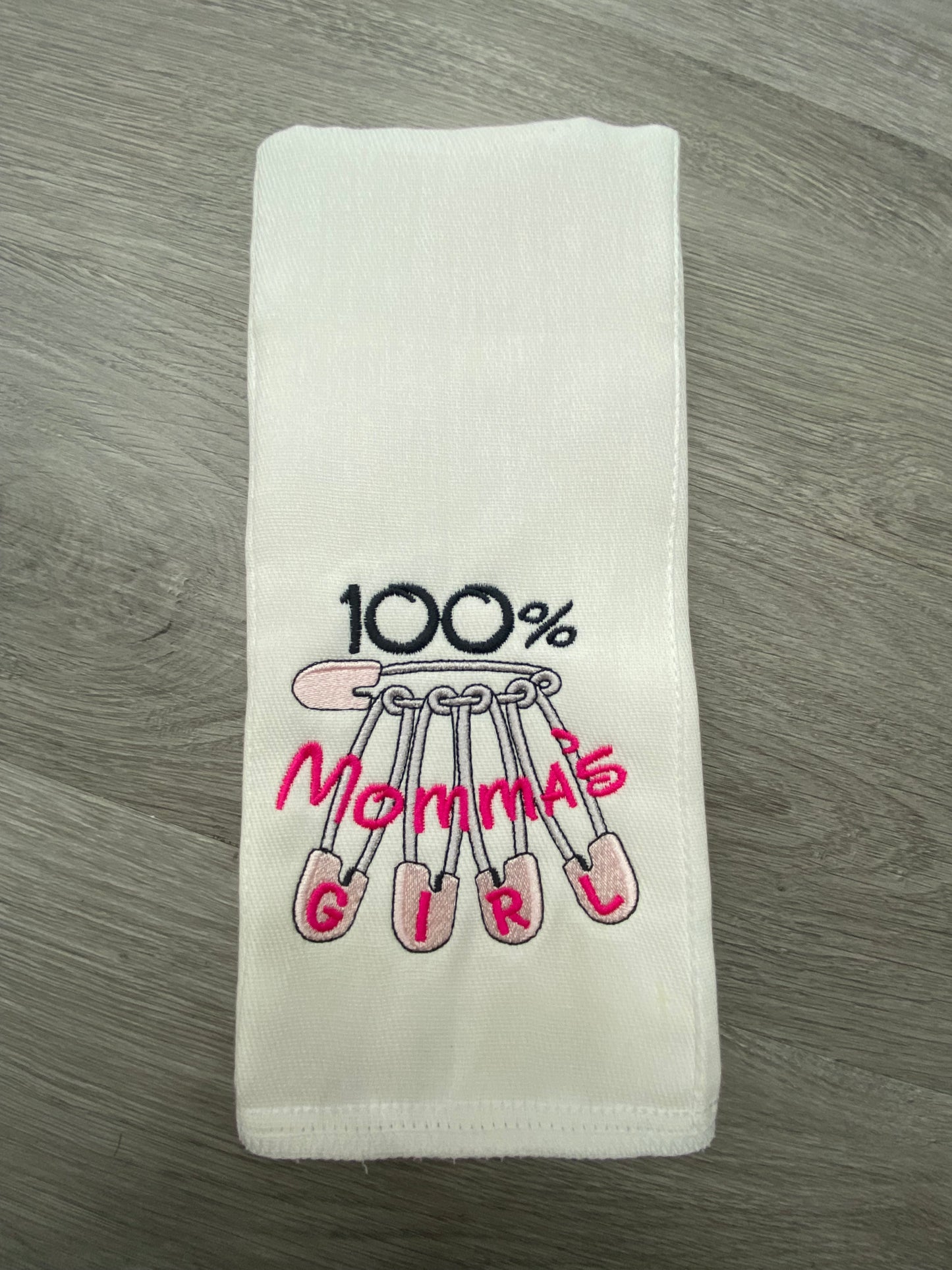 Embroidered Burp Cloth