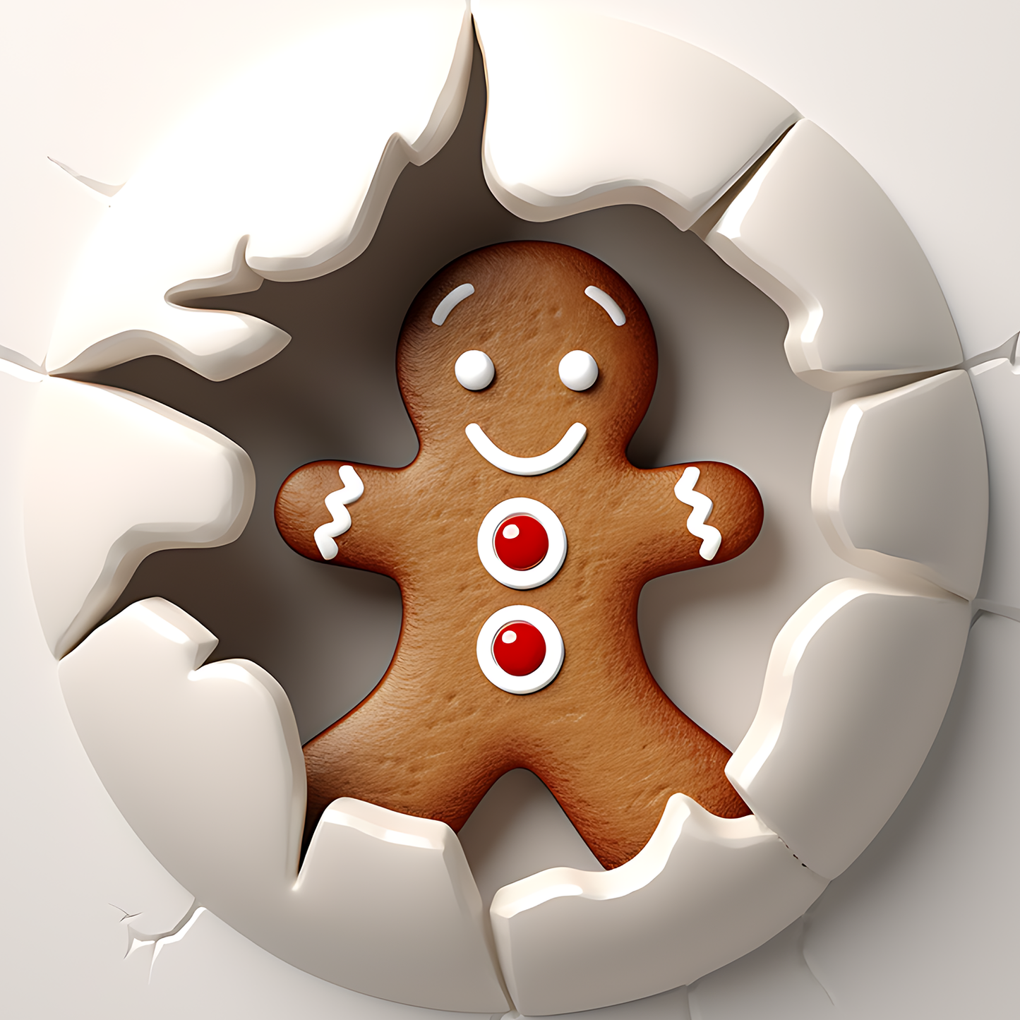 Porcelain Ornament, 3", Single Sided - Misc