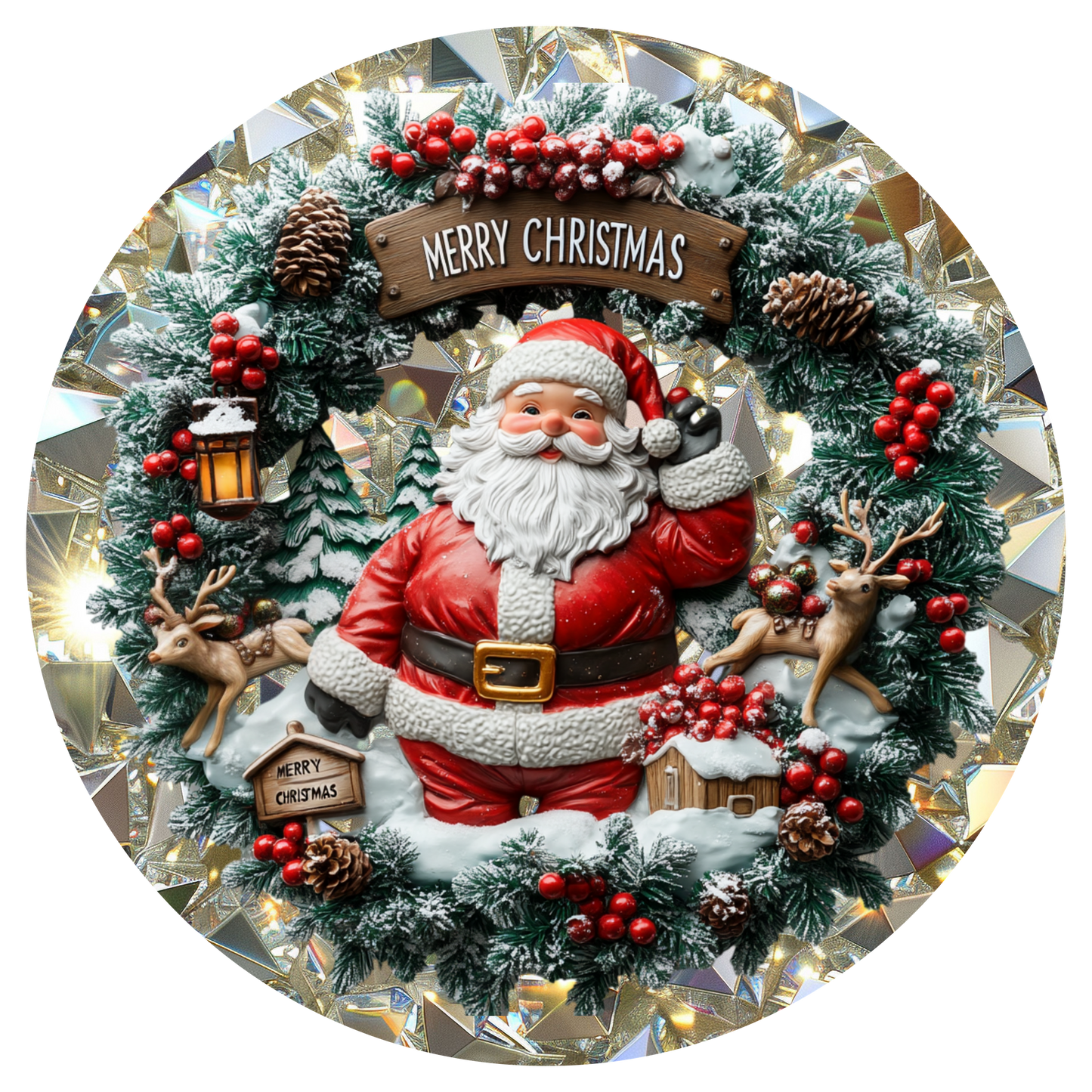 Dual Sided Christmas Ornament