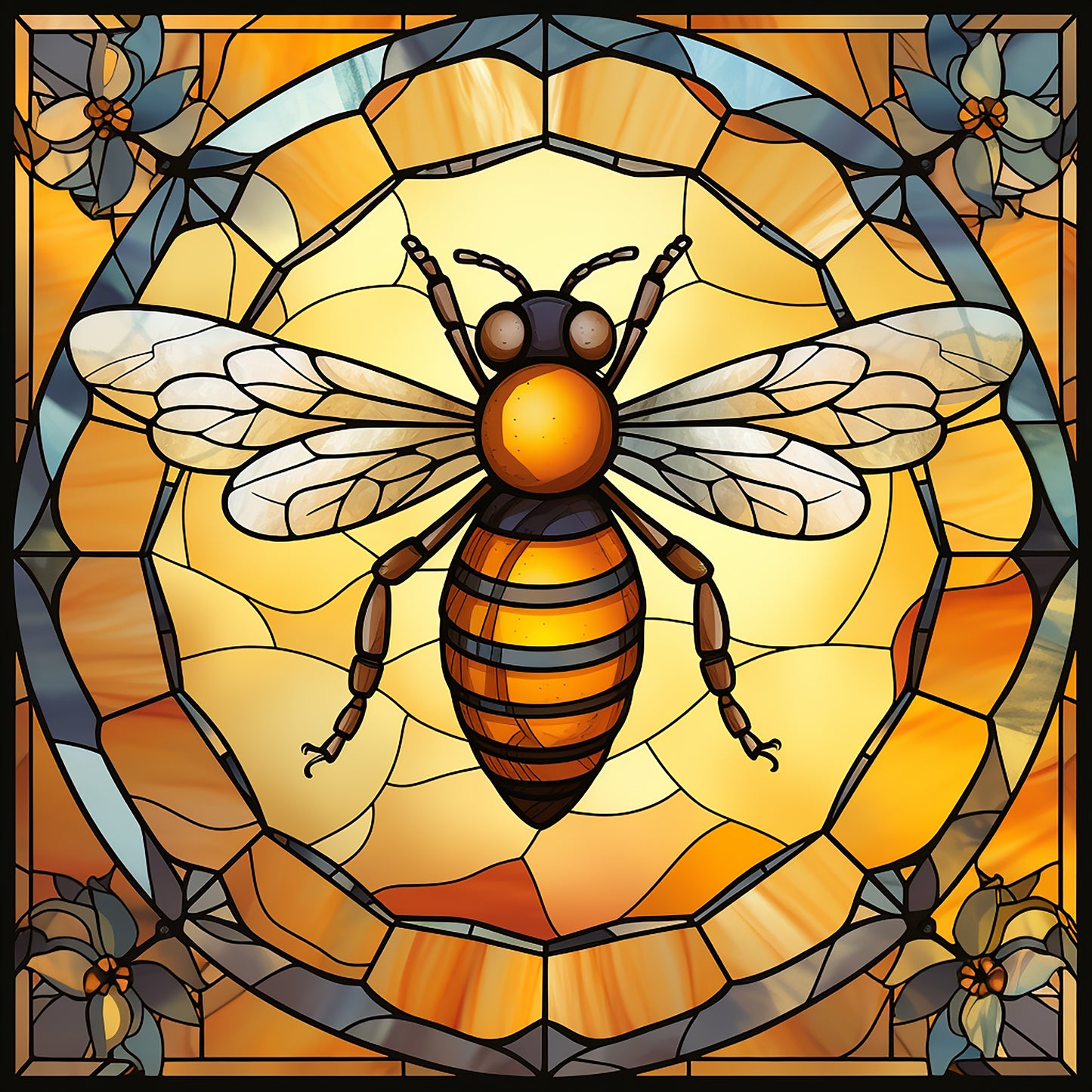 Decorative Square Ceramic Tile Coaster Set