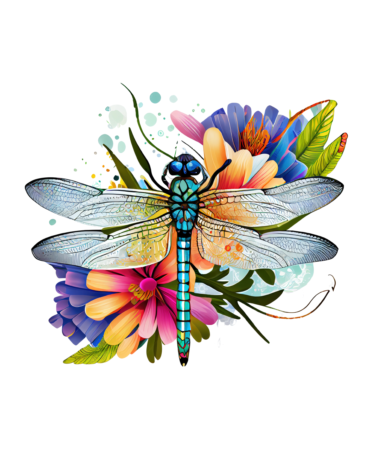 Decorative Square Ceramic Tile Coaster Set