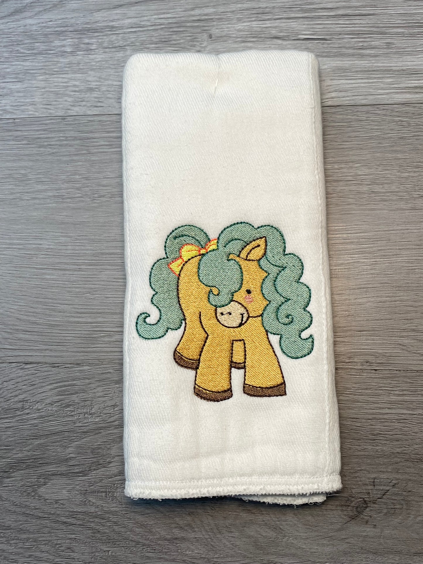 Embroidered Burp Cloth