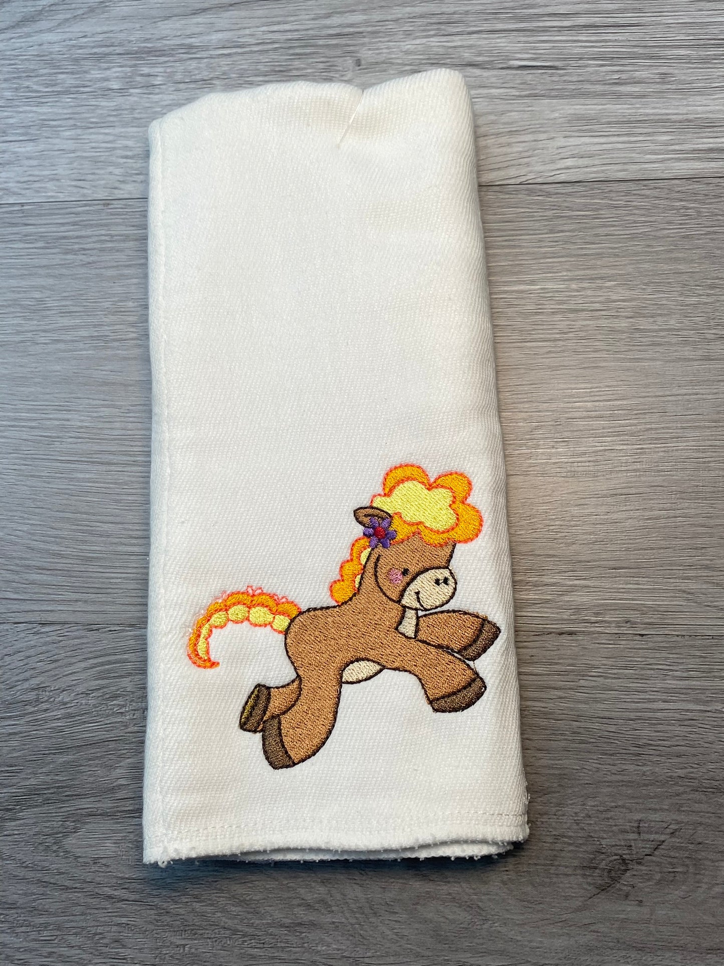 Embroidered Burp Cloth