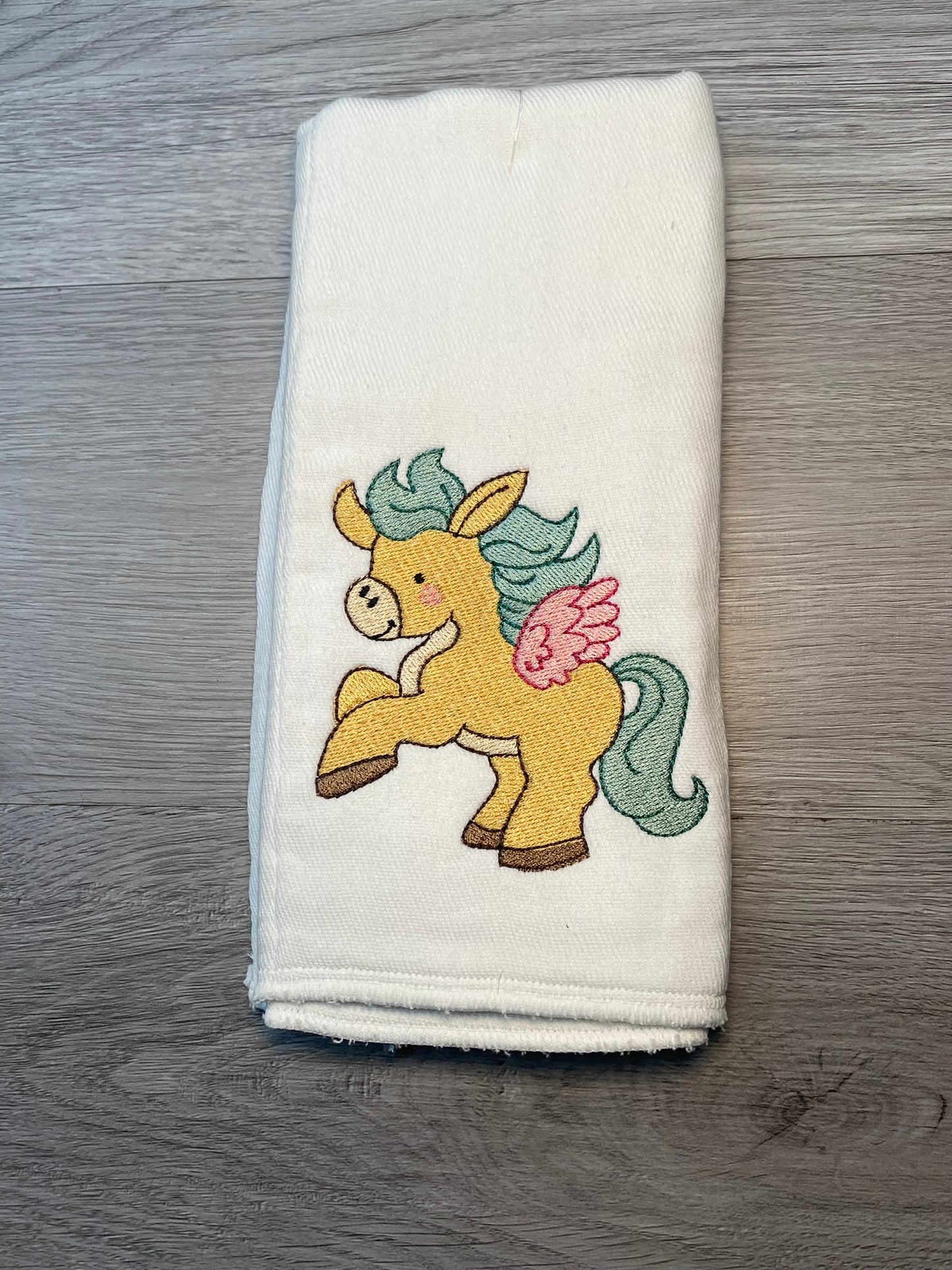 Embroidered Burp Cloth