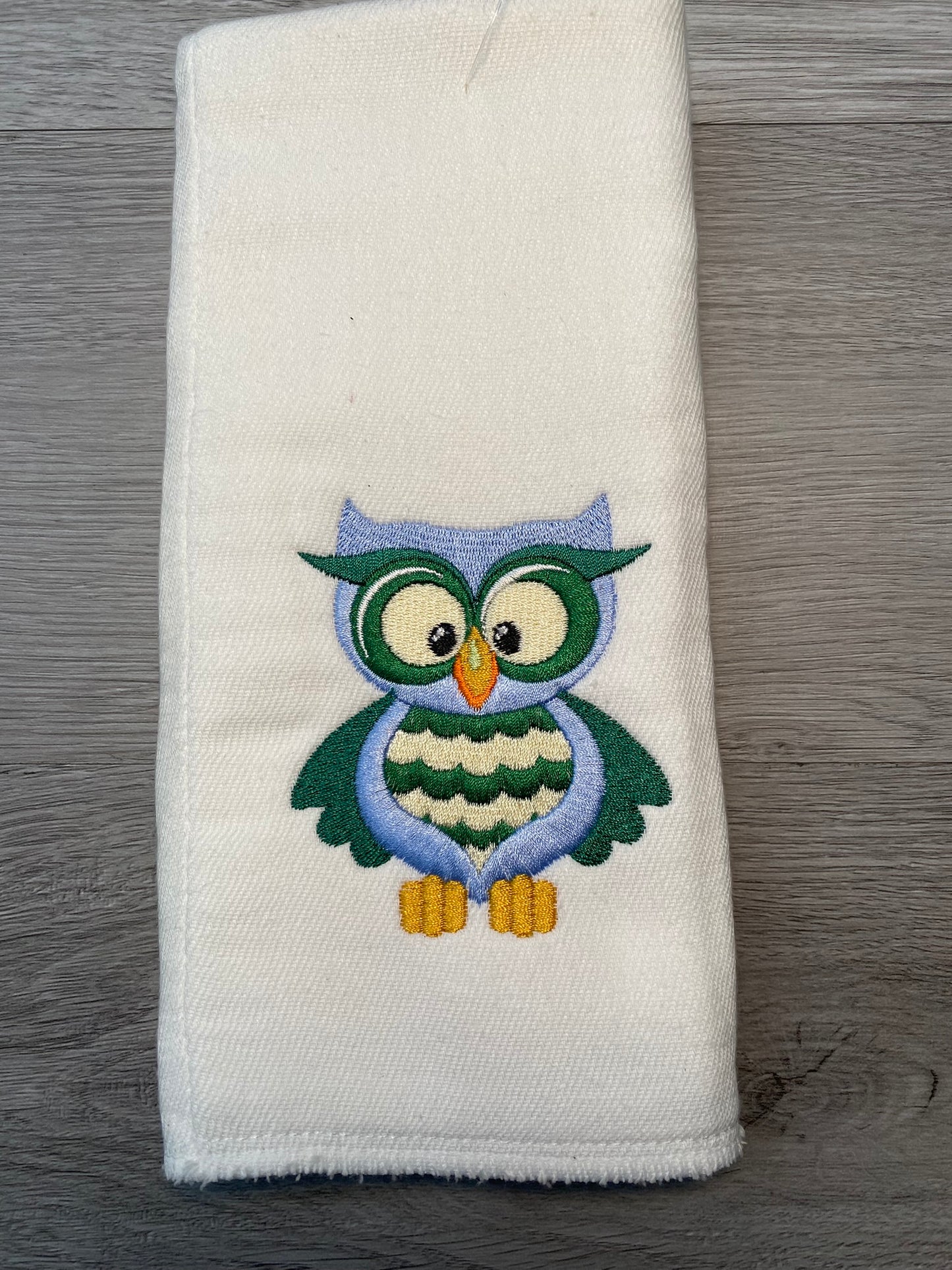 Embroidered Burp Cloth