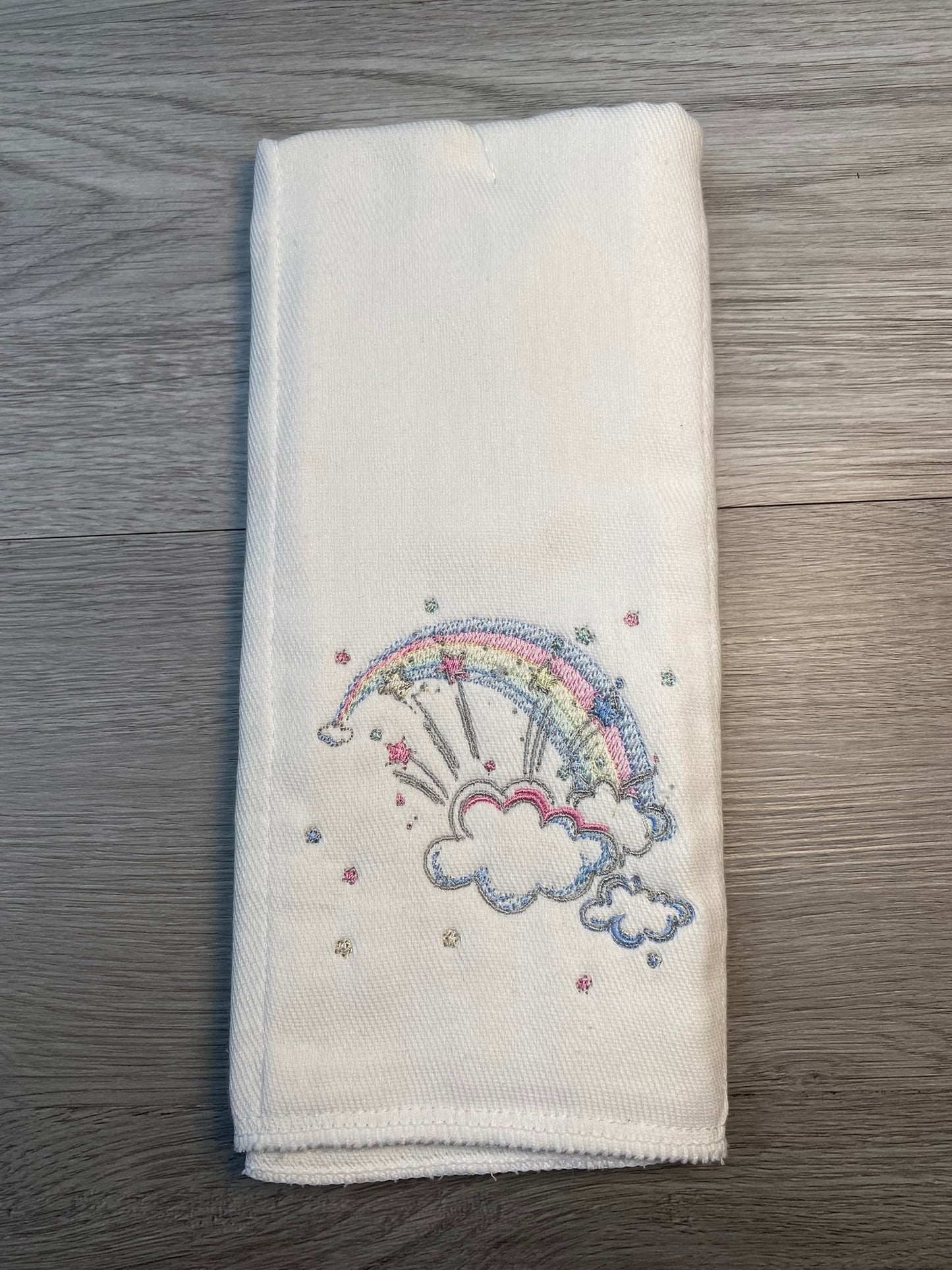 Embroidered Burp Cloth