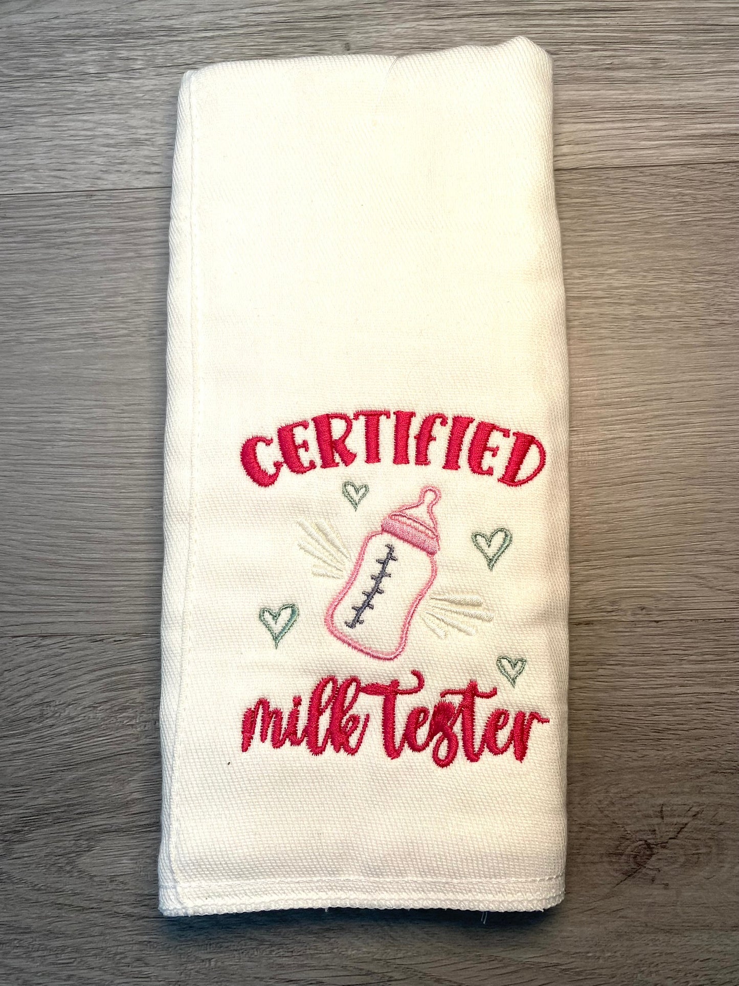 Embroidered Burp Cloth