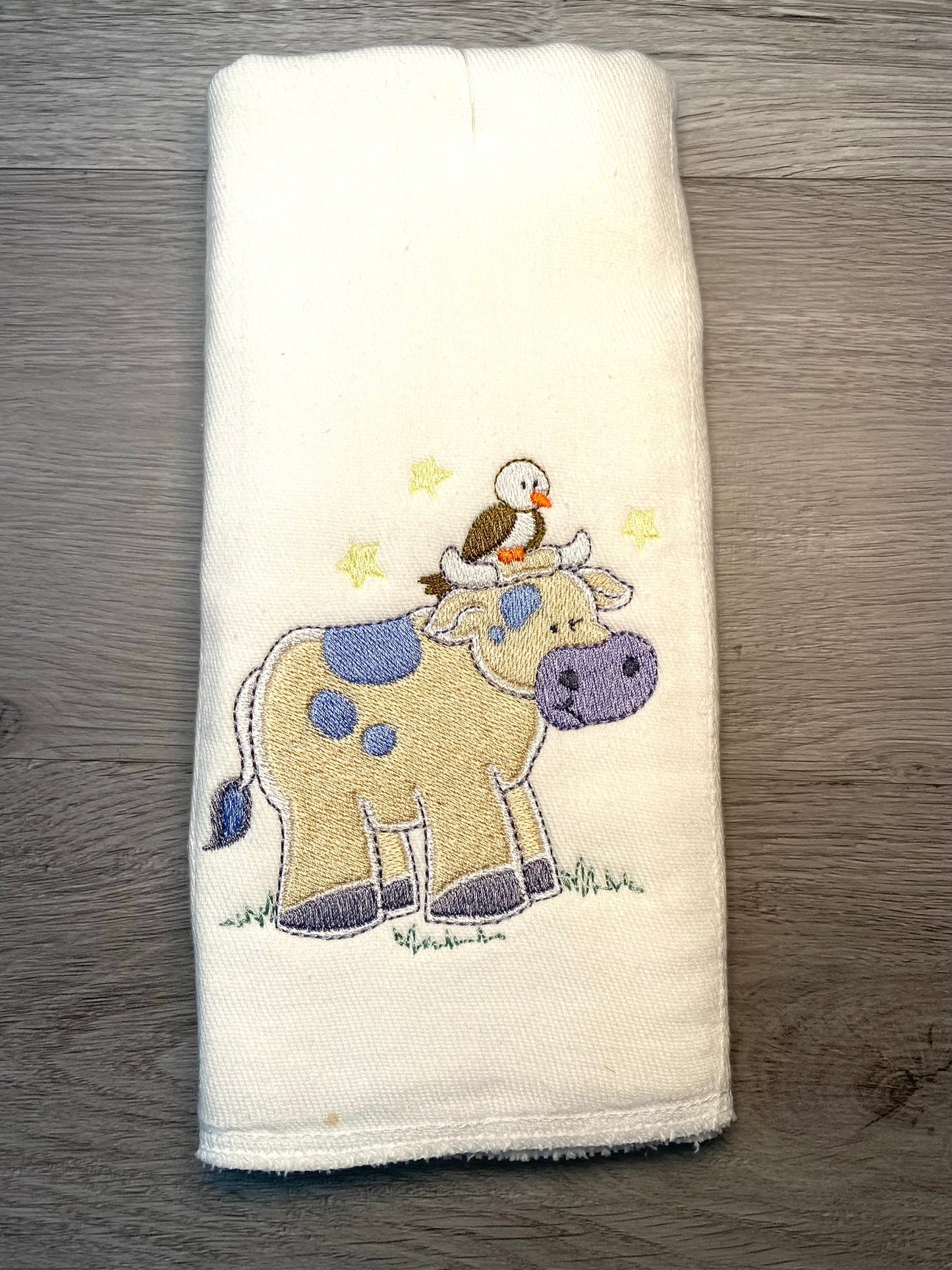 Embroidered Burp Cloth