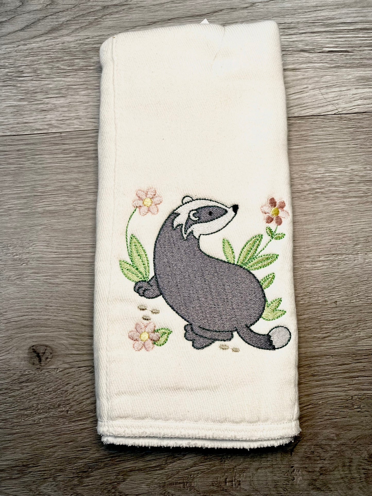 Embroidered Burp Cloth