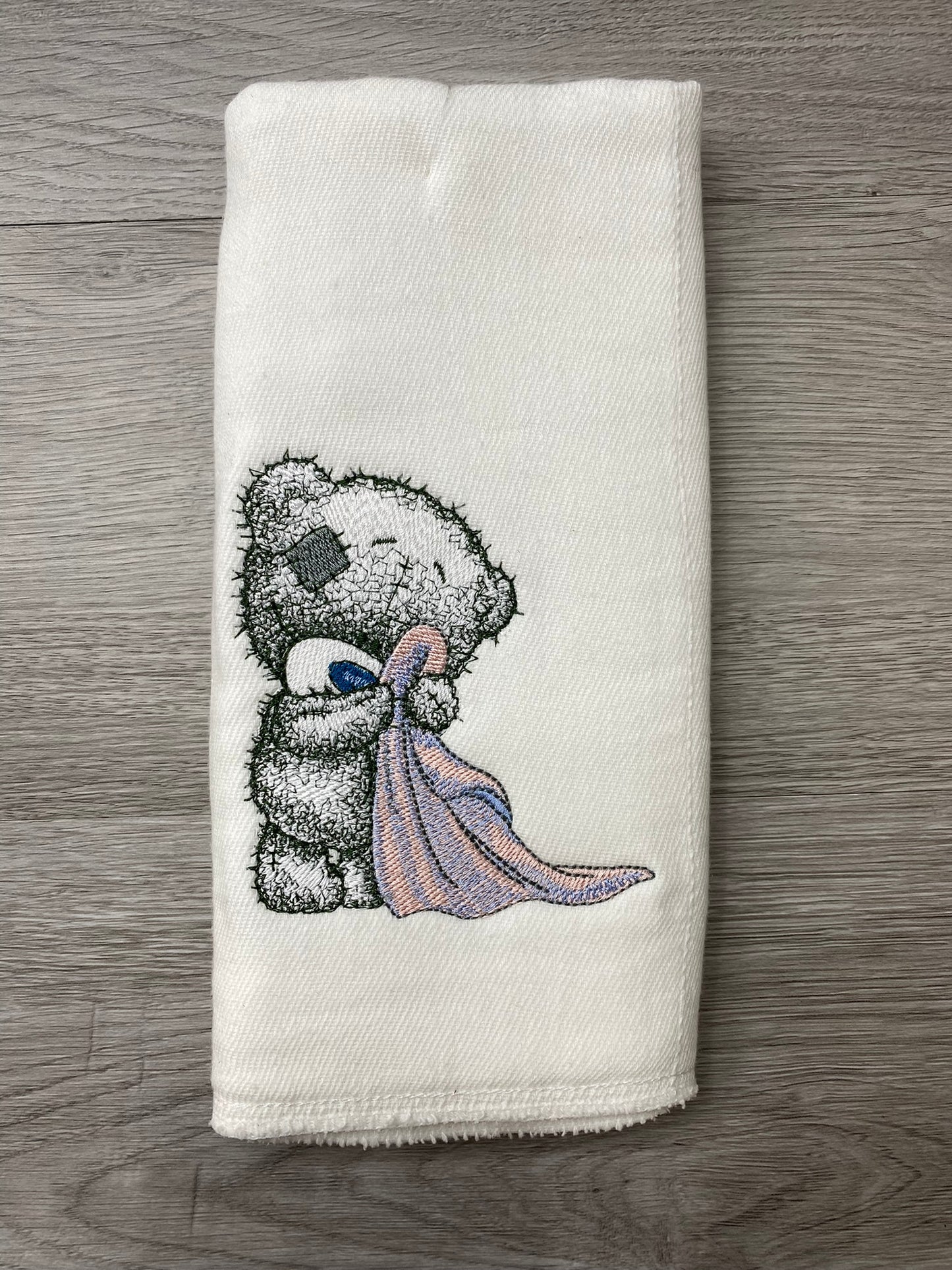 Embroidered Burp Cloth