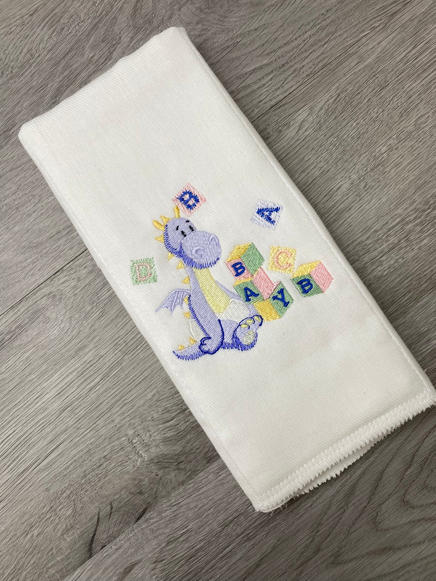 Embroidered Burp Cloth