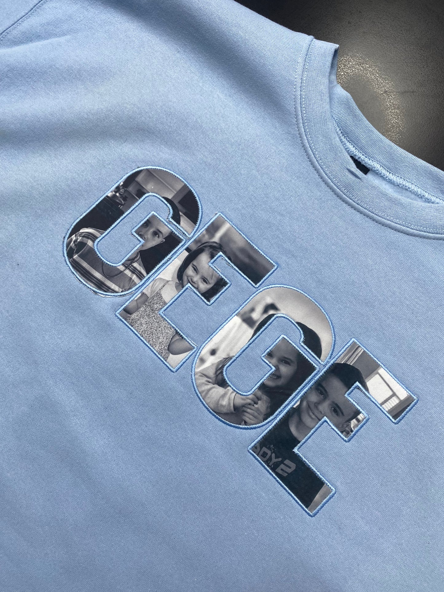 Custom Embroidered & Sublimated "GeGe" Sweatshirt