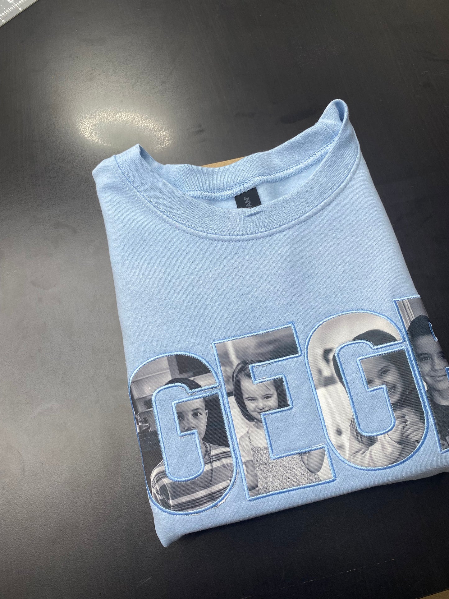 Custom Embroidered & Sublimated "GeGe" Sweatshirt