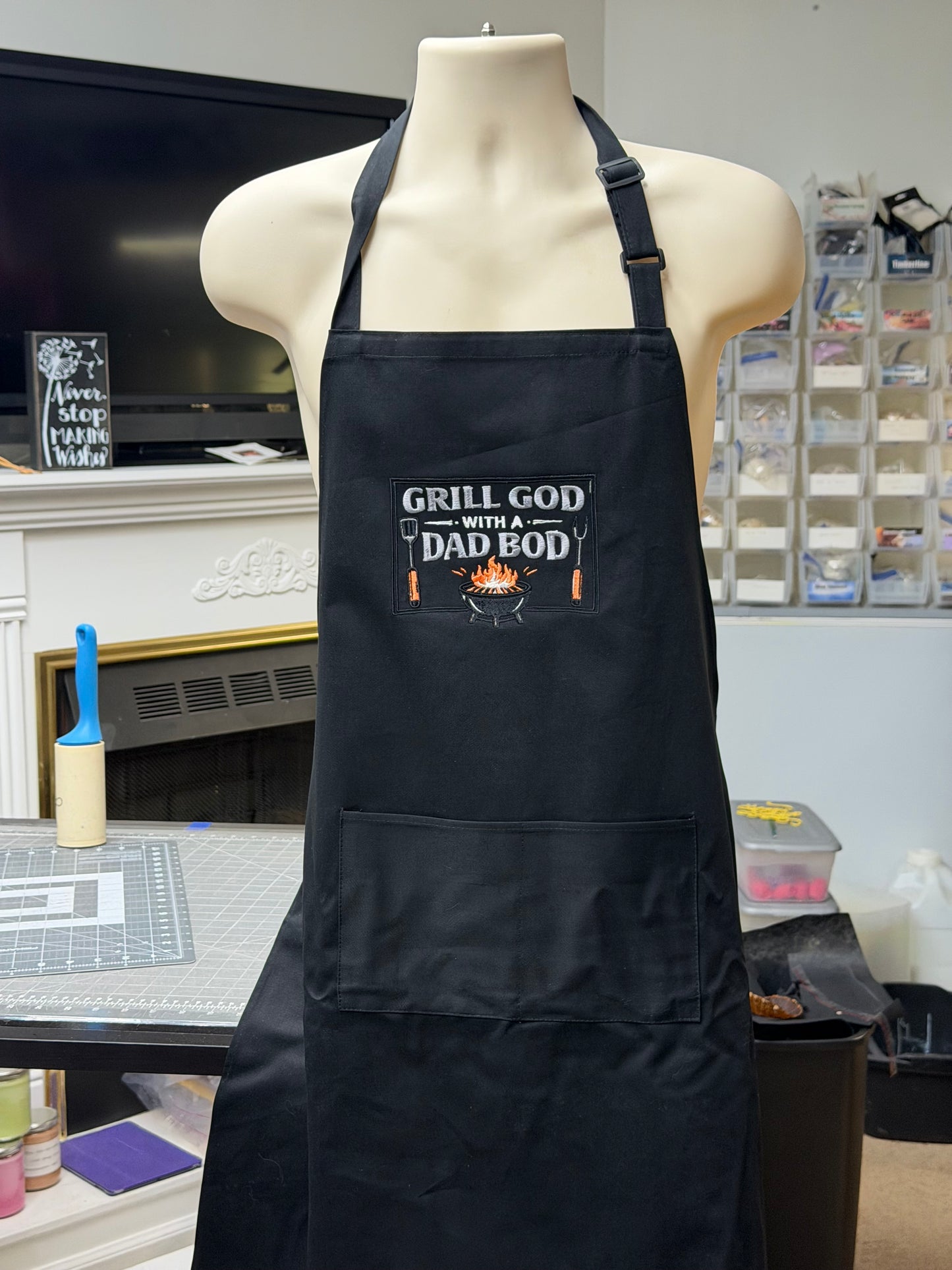 Custom Embroidered Cotton Chef's Apron
