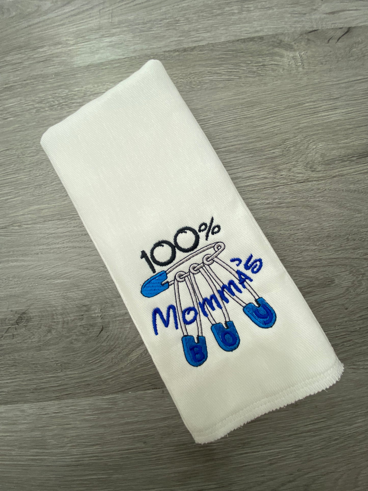 Embroidered Burp Cloth
